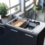 Νεροχύτης Κουζίνας Multi Ultra Granite 850 Black Matt - Image 2