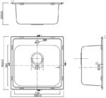 Νεροχύτης Κουζίνας Inox BL-625 - Image 2